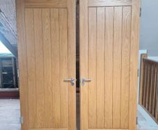 oak double doors