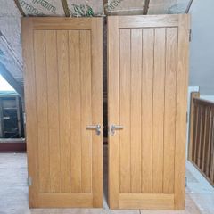 oak double doors