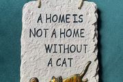 Decorative cat sign