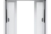 Concession Window 36"x36", Aluminum Alloy Food Truck Service Window with 4 Horizontal Sliding Windows &amp; Awning Door &amp; Drag Hook