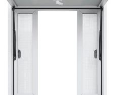 Concession Window 36"x36", Aluminum Alloy Food Truck Service Window with 4 Horizontal Sliding Windows & Awning Door & Drag Hook