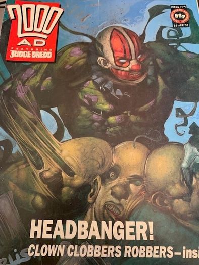 2000 AD Featuring Judge Dredd Progs 576,640, 780,779, 785,839,884,908,916, mix progs running 28 May 1988- intermittent-2nd Dec 1994 IPC Magazines