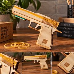 Handmade Wooden Rubber Band Toy
