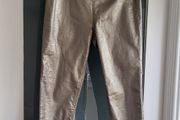 M&amp;S gold printed jeggings Sz 10Uk - Rrp 39 (New)