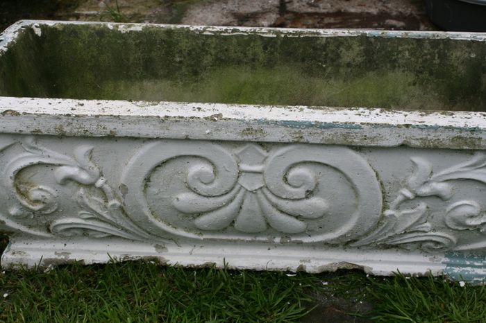 Vintage rectangular Flowerpot (heavy)