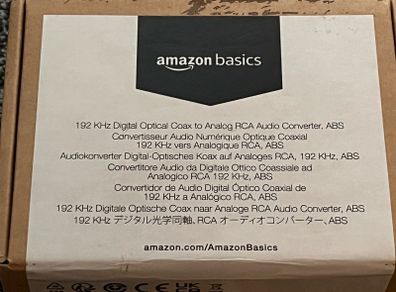 Amazon basics DAC + cables