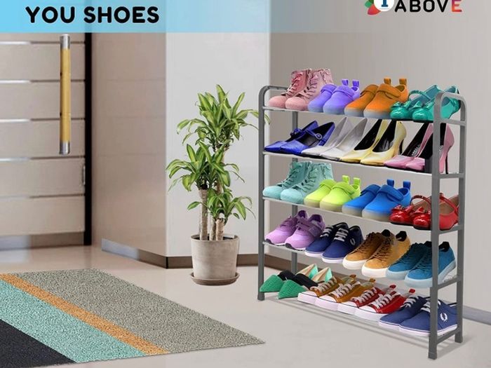 5 Tier Shoe Rack Organiser, Heavy duty storage unit, Quick Assembly No Tools Required, Holds upto 15-20 pairs (FREE POSTAGE)