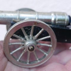 Metal Adjustable Cannon - GP 382 Model Italy - Collectible Cannon Replica with Moving Wheels - Made in Italy