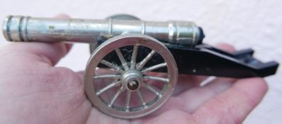 Metal Adjustable Cannon - GP 382 Model Italy - Collectible Cannon Replica with Moving Wheels - Made in Italy