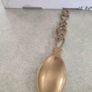 Vintage Brass Celtic Love Spoon Image 4