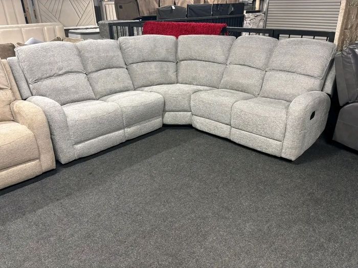 New Paris Fabric Recliner Corner Sofa