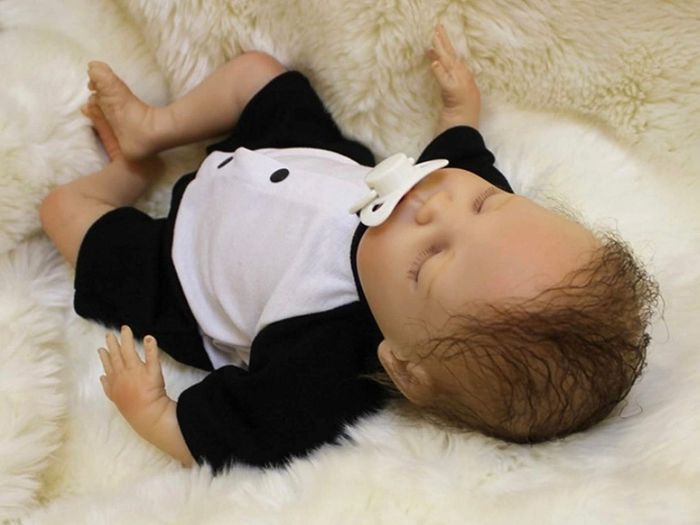 20 Inch 50cm Reborn Baby Dolls Boy Vinyl Soft Silicone Girl Toys Real Life Sleeping Baby Dolls Newborn Baby Boy Doll Reborn Baby Toddler Best Xmas Gifts for Children (FREE POSTAGE)