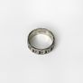 Sterling Silver Ring with Engraved Chain Design Image 2