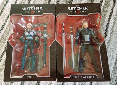 McFarlane The Witcher 3: Wild Hunt 7' Action Figure - Geralt + Ciri Bundle