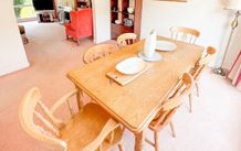 Solid pine dining table and chairs