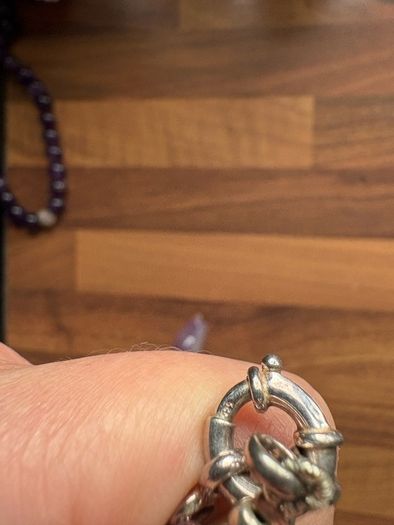 Navajo Chunky Purple Amethyst Necklace | Sterling Silver