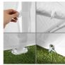 Gazebo 6 x 4 m, 100% Waterproof, with 4 Side Walls, Very Robust Construction, UV-Resistant, Includes Pegs and Guy Ropes Image 9