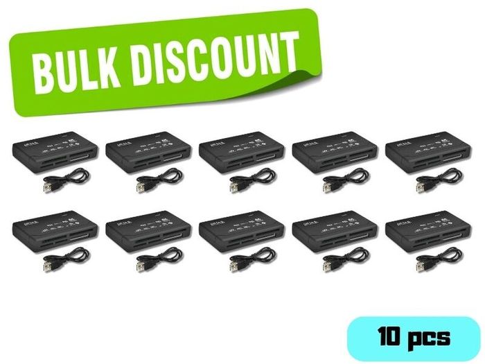 10x All in One USB 2.0 Multi Memory Card Reader SD CF MS MicroSD 4 Slot BULK / WHOLESALE reader