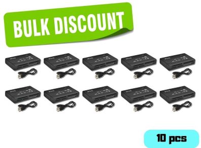 10x All in One USB 2.0 Multi Memory Card Reader SD CF MS MicroSD 4 Slot BULK / WHOLESALE reader