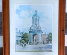 COLIN GIBSON Trinity College Print Framed  30 euro