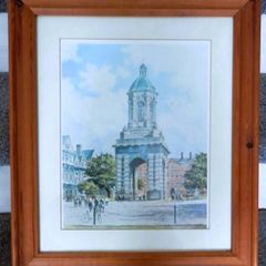 COLIN GIBSON Trinity College Print Framed  30 euro