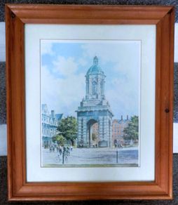 COLIN GIBSON Trinity College Print Framed  30 euro