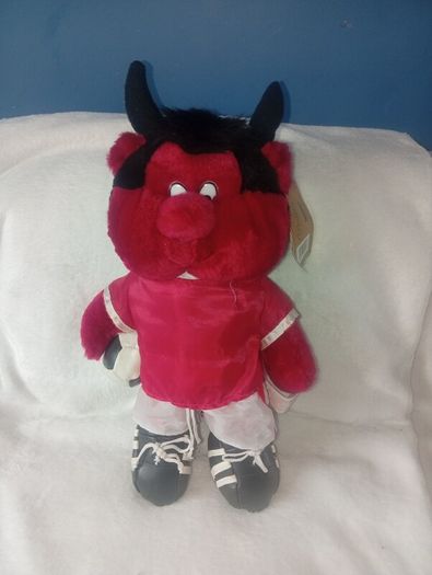 vintage Fred the red mascot for Manchester United 1997/1998 with tags