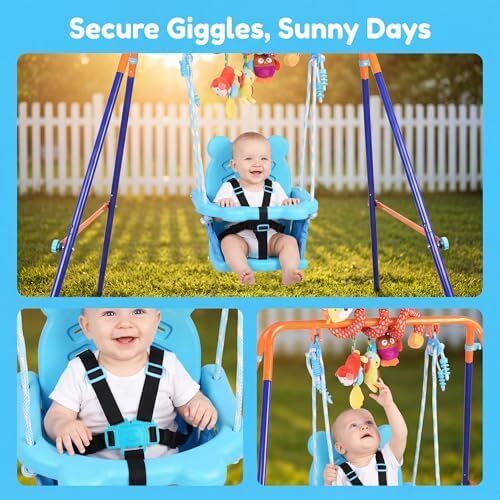 Folding Baby Swing Set Toddler Swing