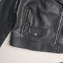 M&S Black  faux leather jacket. Size UK 10 12 M .New Image 3