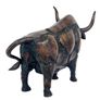 Large Abstract Bull (35cm)  - Patinated Bronze Image 7