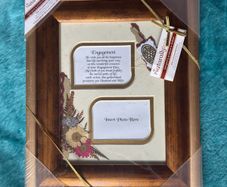 Naturally Irish  Engagement Flowers & Verse & Photo  Frame