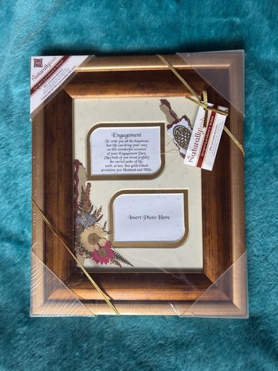 Naturally Irish  Engagement Flowers & Verse & Photo  Frame