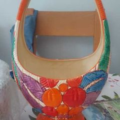 Clarice cliff melons pattern basket