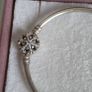 Pandora moments bangle sparkly snowflake claps in good condition small size Image 3