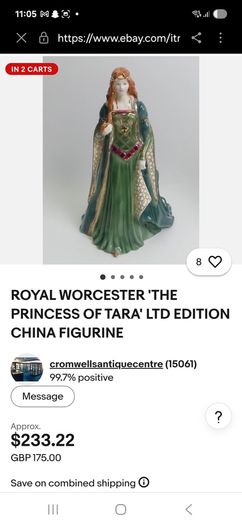 royal worcester  the princess of tara