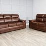 3+2 Bromley Gretal Leather Sofa Image 8