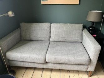 Karlstad Two seater Grey