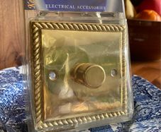Vintage Brass Georgian Dimmer Switch Made in England