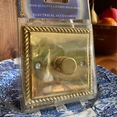 Vintage Brass Georgian Dimmer Switch Made in England