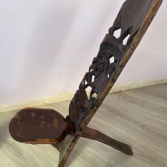 African Wooden Carved Seat