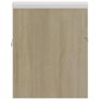Sink Cabinet with Built-in Basin Sonoma Oak Chipboard Image 9