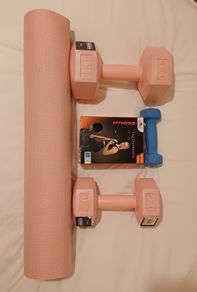 Home Workout Set Yoga Mat & Dumbbells