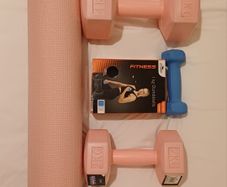 Home Workout Set Yoga Mat & Dumbbells