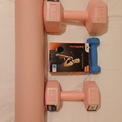 Home Workout Set Yoga Mat & Dumbbells