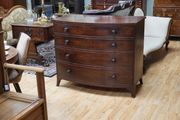 Regency Mahogany Bow Front Chest of Drawers