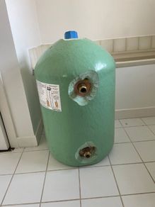 Copper cylinder with immersion