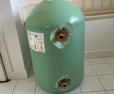 Copper cylinder with immersion