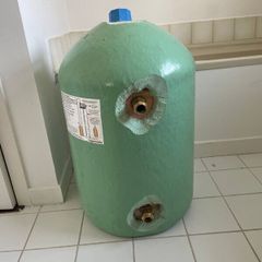 Copper cylinder with immersion