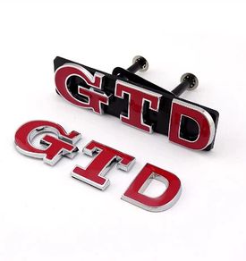 3D GTD GTID grill Golf MKIV car sticker Golf MKV car logo Golf MKVII car emblem Polo 9N2 Polo N3 badge