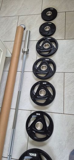 brand new olympic tri grip weight set  B